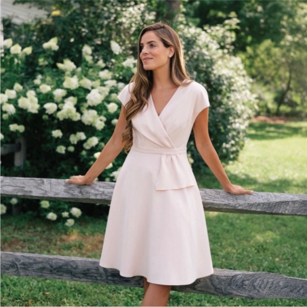 LAST CALL BEFORE DONATION Gal Meets Glam Soft Pink Midi Dress